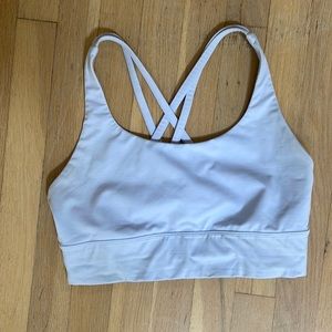 Lululemon Long Line Energy Bra size 8 pastel blue